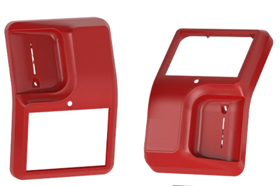 Red Symmetrical Decorative Housing (Left/Right Pair)