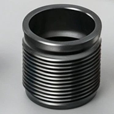Black Engineering Plastic Threaded Sleeve Bushing
