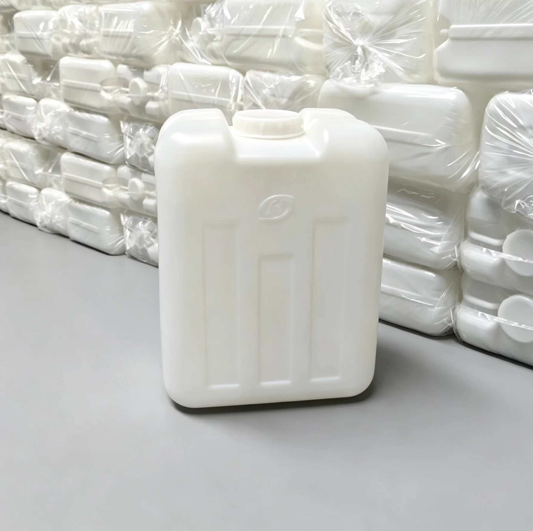 White Square Plastic Oil Drum