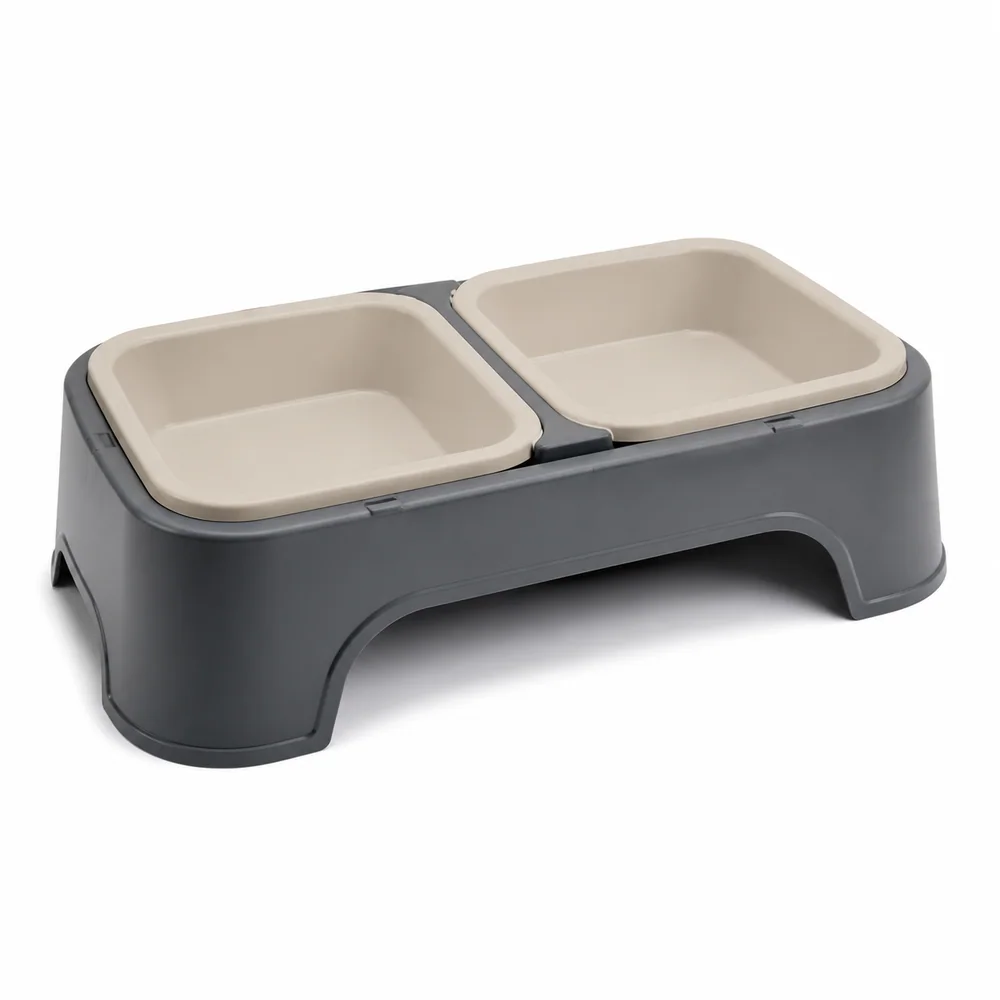 Dual-Bowl Pet Feeding Stand